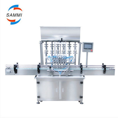 Lavatrice lineare di bottiglie di succo, macchina di riempimento e tappo, automatica con ugello a 4 teste