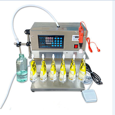 Macchina di riempimento per sacchetti a spout personalizzata, tipo tavolo 100ml 8 teste Macchina di riempimento liquido