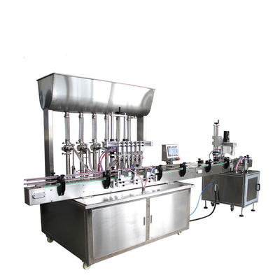Linea di produzione di liquidi 220V Automatica Ketchup Jam Mayonnaise Sauce Cream Bottle Filling Capping And Labeling Machine