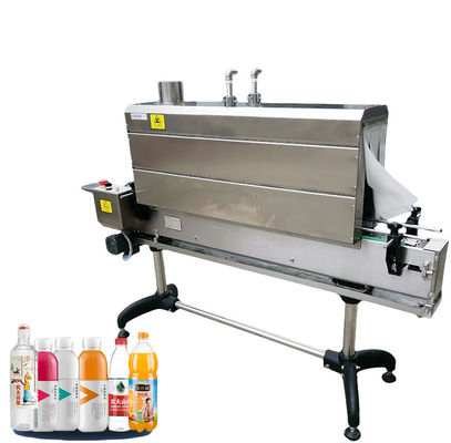 Macchina di etichettatura automatica della bottiglia di riscaldamento con manica ridotta Applicatore di manica ridotta con tunnel a vapore