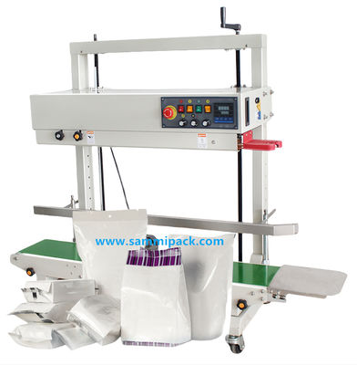 FRD-1200V Macchina elettrica semiautomatica di sigillamento termico per sigillamento continuo verticale di sacchetti di plastica per bevande sacchetti legno