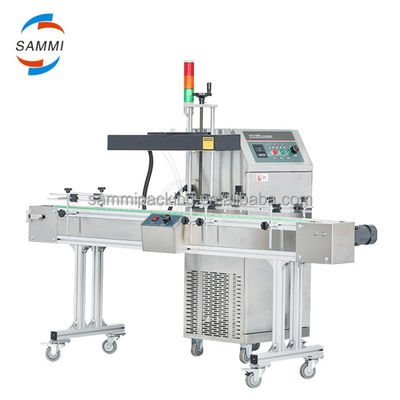 Macchina di sigillamento automatico ad induzione di raffreddamento dell'aria per pavimenti di bottiglie Tipo sigillatore ad induzione continua sigillatore di coperchi in alluminio