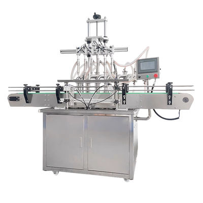 Macchina di produzione automatica Bottiglia Riempimento liquido Chiusura di etichettatura Linea di riempimento di olio in acciaio inossidabile Macchina di riempimento di olio per labbra Cartone di latte