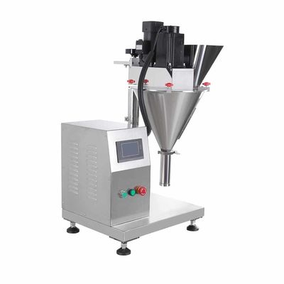 Commerciale Piccole Spezie da scrivania Farina Latte in polvere Auge Screw Filler Machine Semi Automatic Table Top Powder Bag Filling Machine