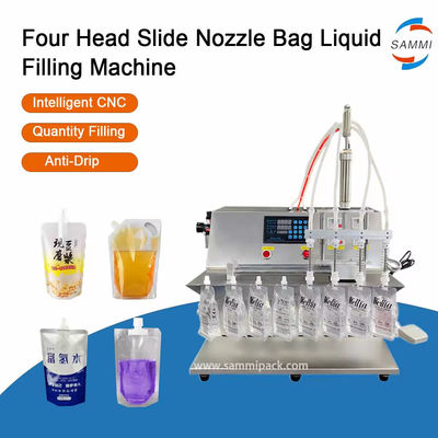Prezzo di fabbrica Semi-automatico Spout Pouch Macchine di riempimento elettriche digitali Spout Pouch Filler per alimenti e bevande