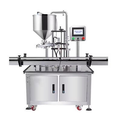 Macchina riempitrice per liquidi pastosi con pompa a rotore servoassistita completamente automatica e facile da usare per miele, liquidi viscosi, burro di arachidi e ketchup