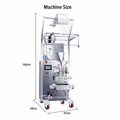 Macchina confezionatrice per buste di granulati di polvere personalizzata in fabbrica, macchina per il riempimento di bustine di zucchero e caffè in polvere