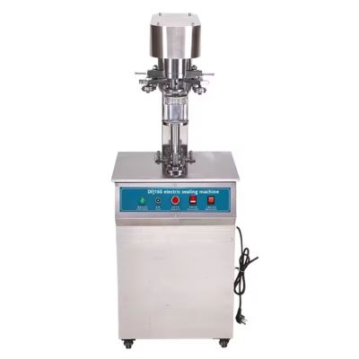 DFJ-160 Vertical Electric Sealing Machine for Stainless Steel Tinplate Easy-Open Cup Plastic and Metal Cans Tin Can Sealer