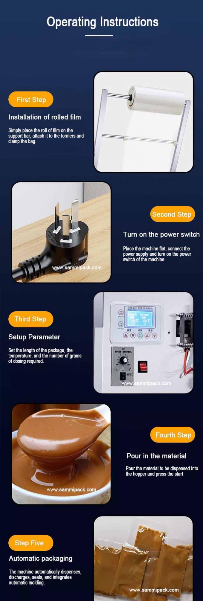 Salsa piccante al pomodoro e peperoncino Pasta di arachidi Ketchup Macchina per l'imballaggio e il riempimento di liquidi Macchina per l'imballaggio di salse liquide 4