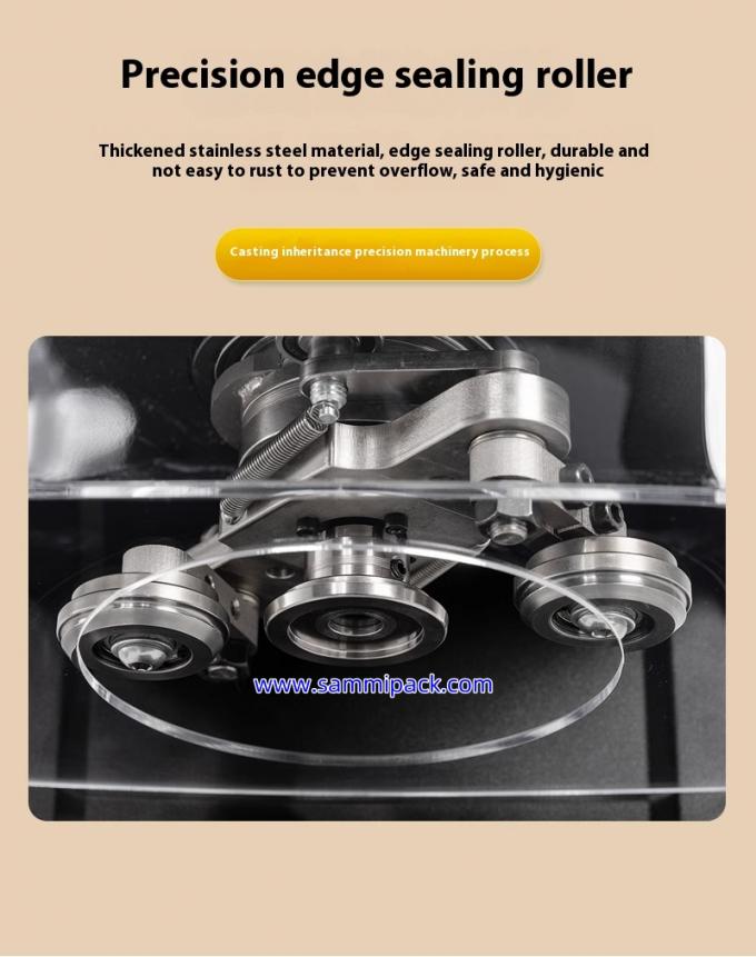 Macchina di sigillamento della lattina di tè a bolla PET / soda automatico per lattina per lattine negozi di tè succo di caffè imballaggio di qualità semiautomatica 2