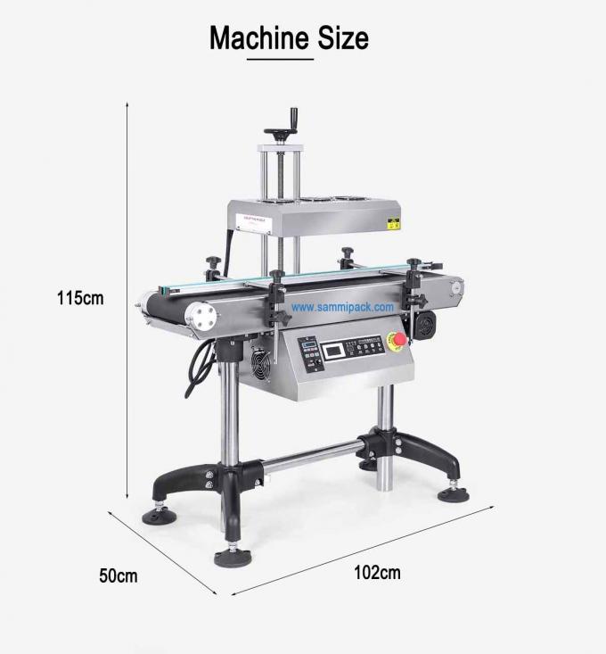 Macchina di sigillamento automatico a induzione verticale continua ad alta efficienza per lattine di bevande barili di foglio di alluminio 2