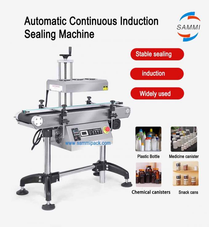 Macchina di sigillamento automatico a induzione verticale continua ad alta efficienza per lattine di bevande barili di foglio di alluminio 0