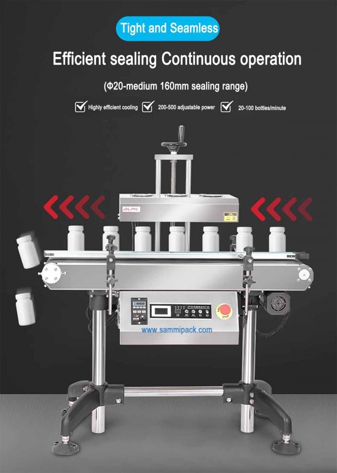 Macchina di sigillamento automatico a induzione verticale continua ad alta efficienza per lattine di bevande barili di foglio di alluminio 3
