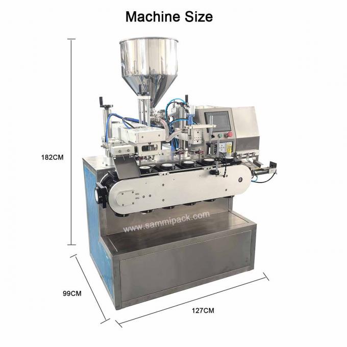 Cosmetici crema unguento plastica tubo morbido tubo di riempimento tubo sigillante di riempimento e sigillatore macchina 2