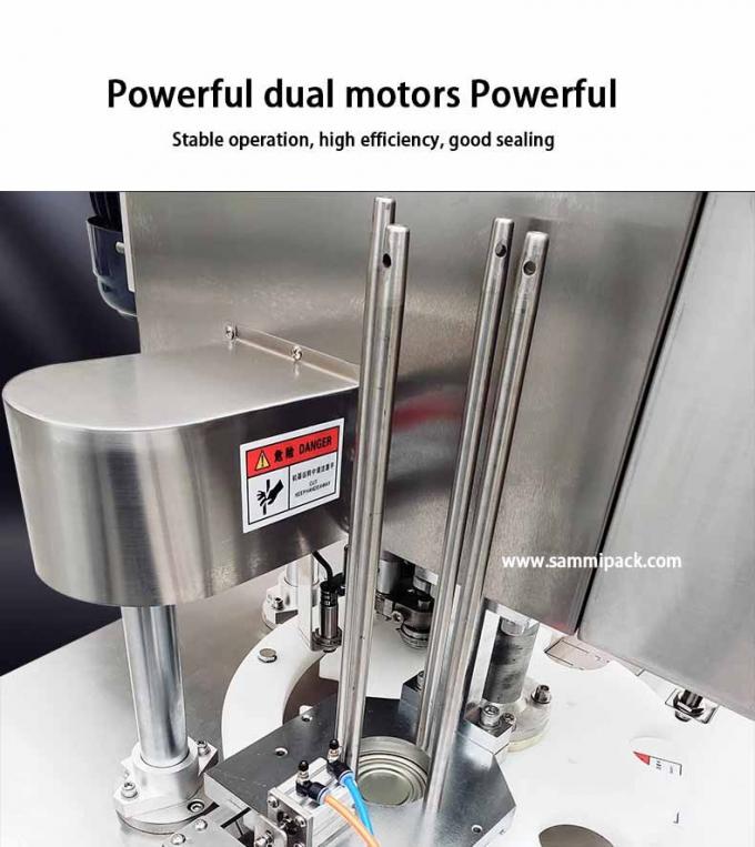 Macchina di sigillamento automatica per tappi di tavola per la verniciatura del latte in polvere 4