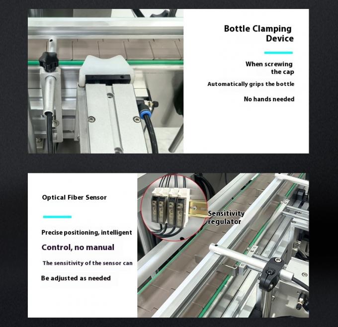 Macchina automatica da tavolo ad alta velocità per riempimento e tappatura di liquidi con pompa magnetica a 4 teste per acqua e bevande, riempimento e tappatura automatici 8