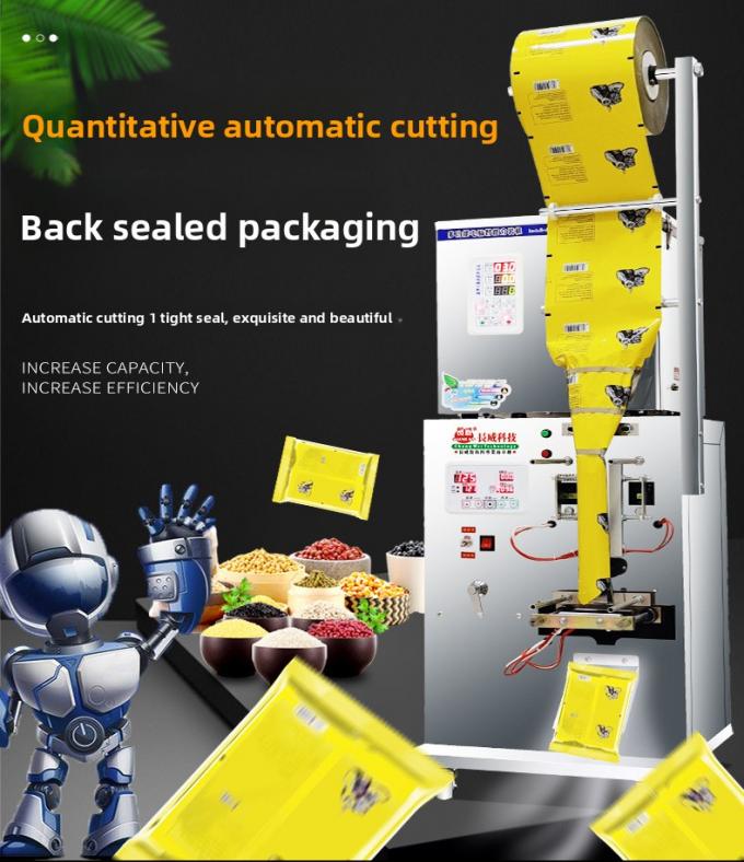 Macchina di imballaggio multifunzionale completamente automatica per popcorn da spuntino, patatine da mento, patatine da noce e farina 5